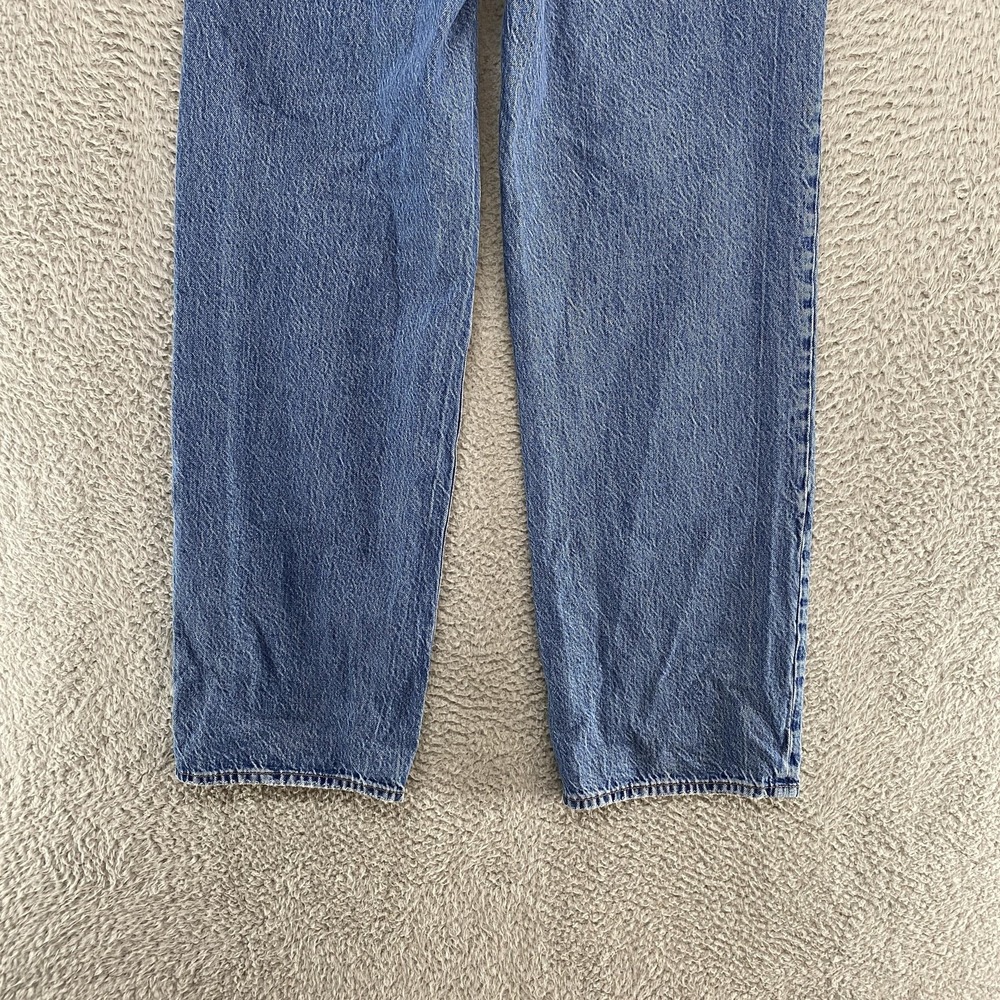 Abercrombie & Fitch Loose High Rise Jeans Womens 30 Blue Straight Relaxed Denim - Picture 11 of 14